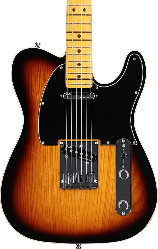 Fender American Ultra Luxe Telecaster Electric Guitar (with Case), 2-Color Sunburst, Body Straight Front