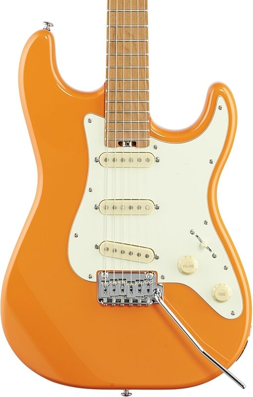 Schecter Nick Johnston Traditional SSS Electric Guitar, Atomic Orange, Warehouse Resealed, Body Straight Front