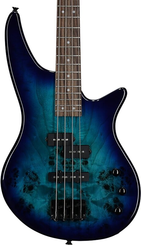 Jackson JS Series Spectra JS2P Electric Bass, Blue Burst, Body Straight Front