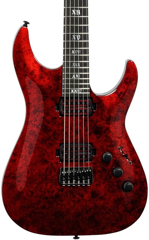 Schecter C1 Apocalypse Electric Guitar, Red Reign, Body Straight Front