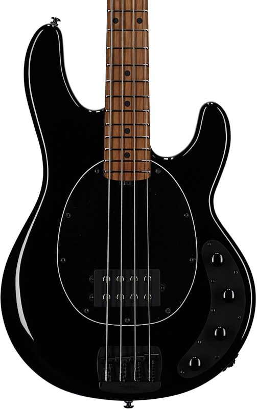 Ernie Ball Music Man StingRay Special Electric Bass (with Case), Black, Body Straight Front