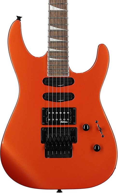 Jackson X Series Soloist SL3X DX Crackle Electric Guitar, Lambo Orange, Body Straight Front
