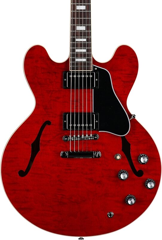 Gibson ES-335 Figured Electric Guitar (with Case), Sixties Cherry, Blemished, Body Straight Front
