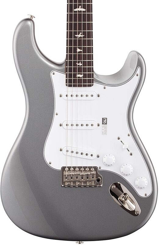 PRS Paul Reed Smith John Mayer Silver Sky Electric Guitar, Rosewood Fretboard (with Gig Bag), Tungsten, Body Straight Front