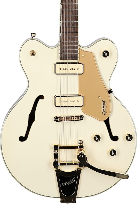Gretsch Electromatic Pristine Limited Edition Centerblock Electric Guitar, White Gold, Body Straight Front