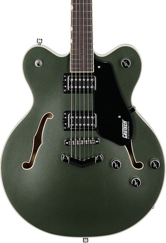 Gretsch G5622 Electromatic Center Block Double-Cut Electric Guitar, Olive Metallic, Body Straight Front