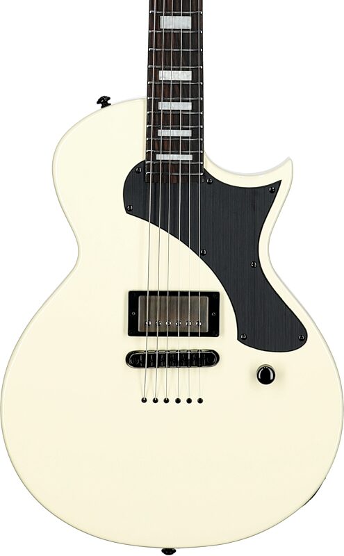ESP LTD Deluxe EC-01FT Electric Guitar, Olympic White, Body Straight Front