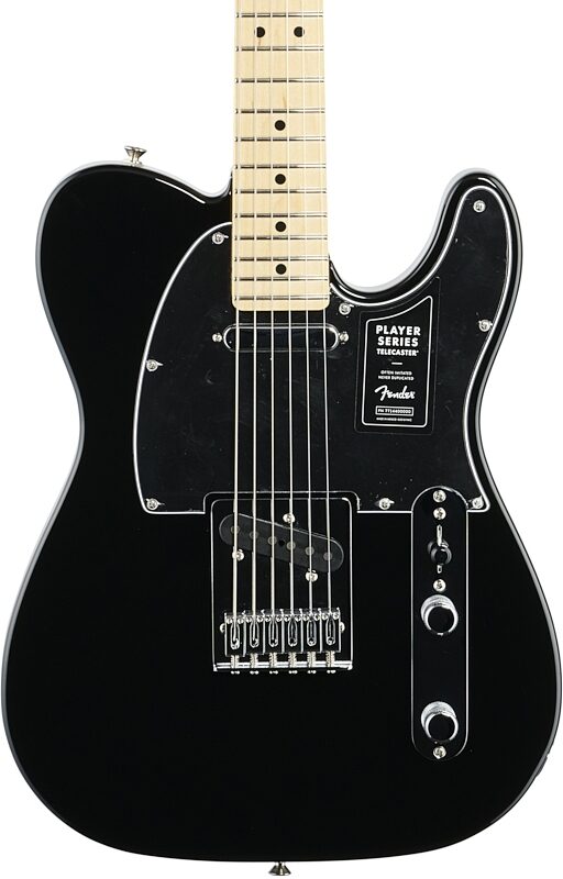 Fender Player Telecaster Electric Guitar, Maple Fingerboard, Black, Body Straight Front