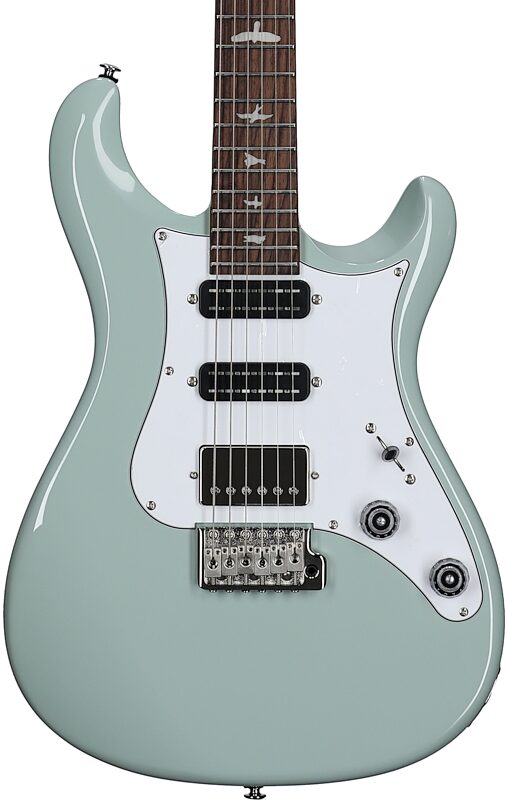PRS Paul Reed Smith SE Studio Standard Electric Guitar, Rosewood Fingerboard (with Gig Bag), Silvertone Gray, Body Straight Front