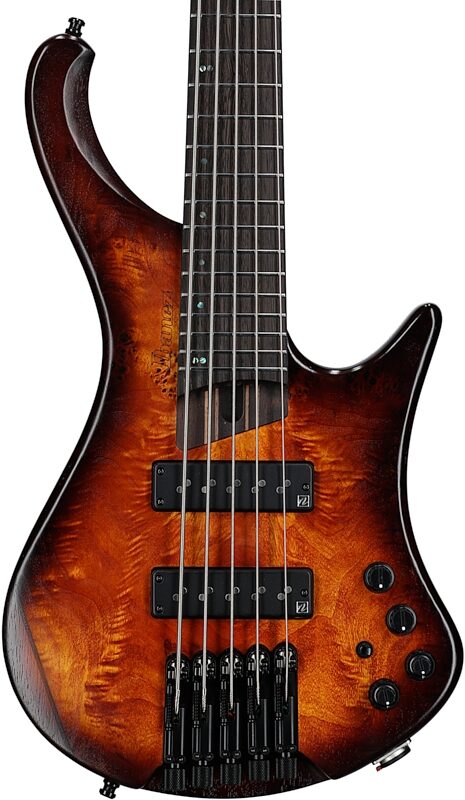 Ibanez EHB1505 Bass Guitar, 5-String (with Gig Bag), Dragon Eye, Blemished, Body Straight Front