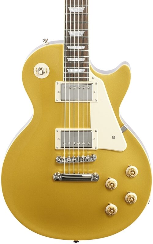 Epiphone Les Paul Standard 50s Electric Guitar, Metallic Gold, Body Straight Front
