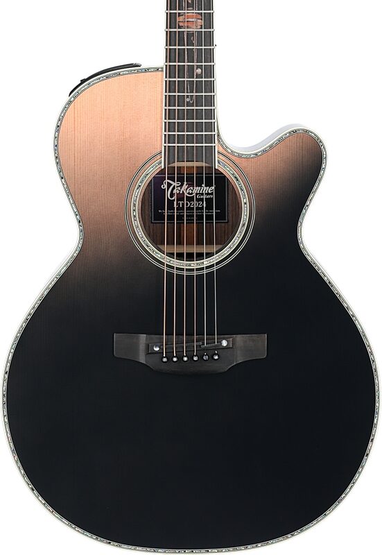 Takamine Limited Edition 2024 Acoustic-Electric Guitar (with Case), Penumbra Blue, Body Straight Front