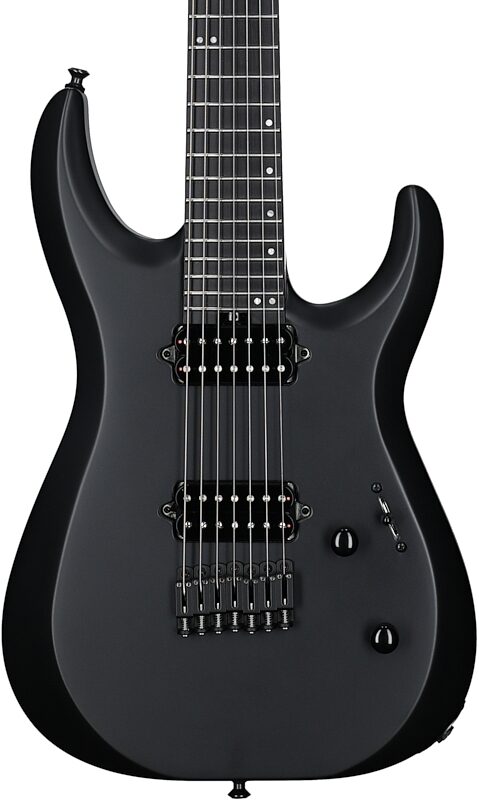 Jackson Pro Plus DK MDK7P HT 7-String Electric Guitar (with Gig Bag), Satin Black, Body Straight Front