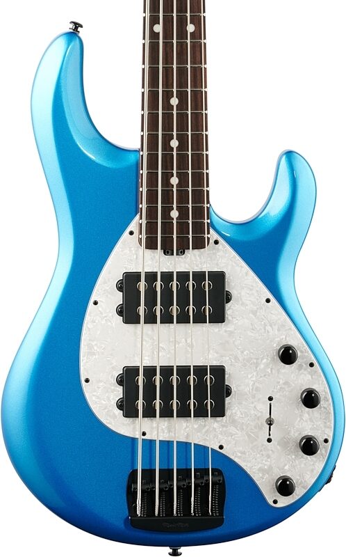 Ernie Ball Music Man StingRay 5 Special HH Electric Bass (with Case), Speed Blue, Body Straight Front