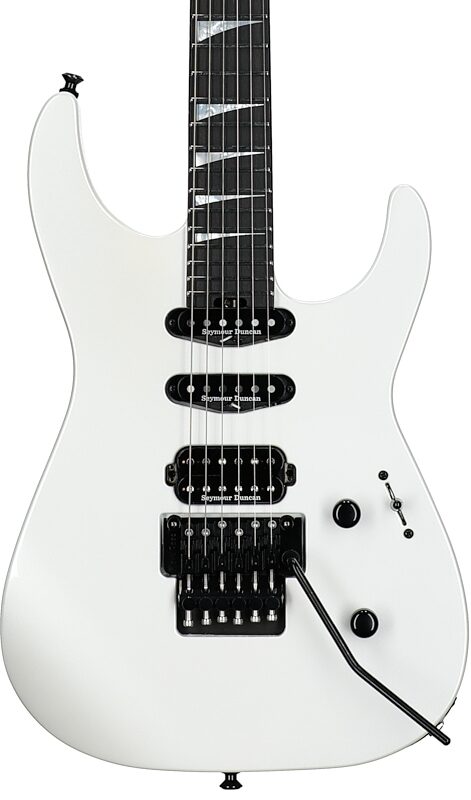 Jackson American Series Soloist SL3 Electric Guitar (with Case), Platinum Pearl, Body Straight Front