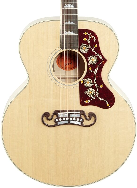 Gibson SJ-200 Original Jumbo Acoustic-Electric Guitar (with Case), Antique Natural, Body Straight Front