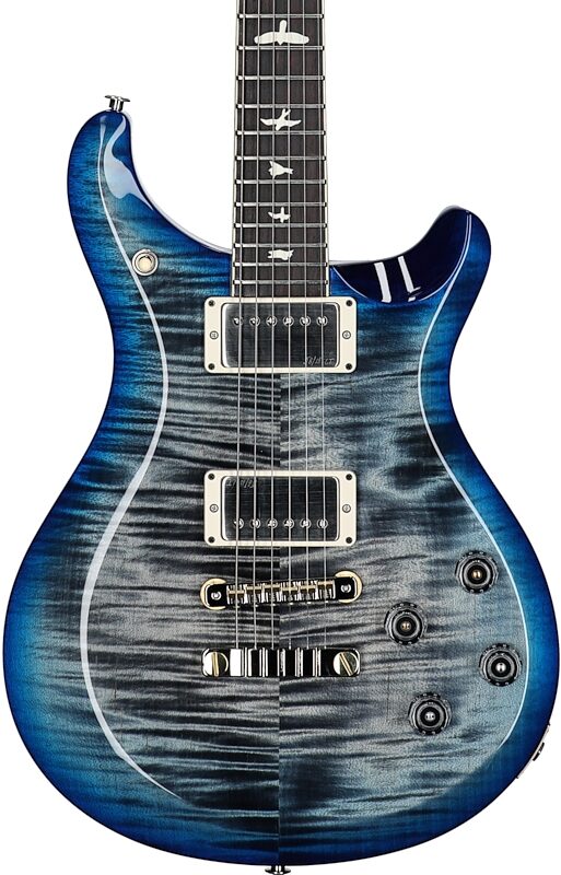 PRS Paul Reed Smith S2 McCarty 594 Electric Guitar (with Gig Bag), Faded Gray Black Blue Burst, Body Straight Front