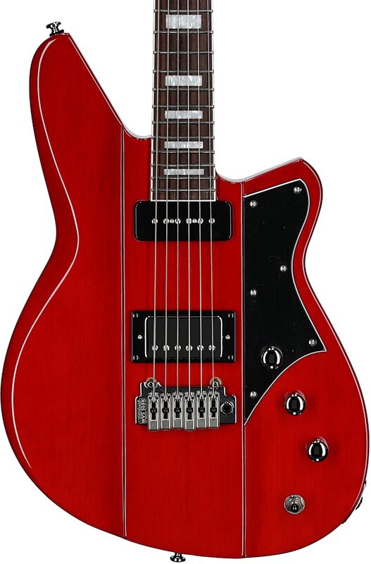 Reverend Warhawk DAW Electric Guitar, Transparent Cherry, Body Straight Front