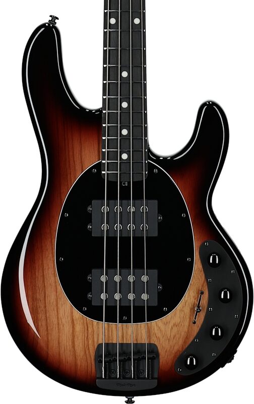 Ernie Ball Music Man StingRay Special HH Electric Bass (with Case), Faded Vintage Sunburst, Ebony Fretboard, Body Straight Front