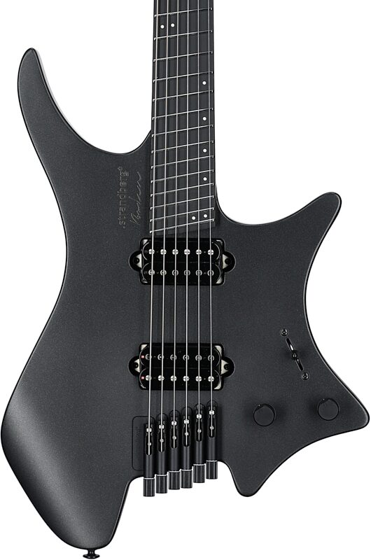 Strandberg Boden Metal NX 6 Electric Guitar (with Gig Bag), Black Granite, Body Straight Front