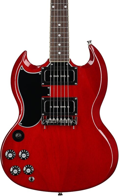 Epiphone Tony Iommi SG Special Monkey Electric Guitar, Left-Handed (with Case), Cherry, Body Straight Front