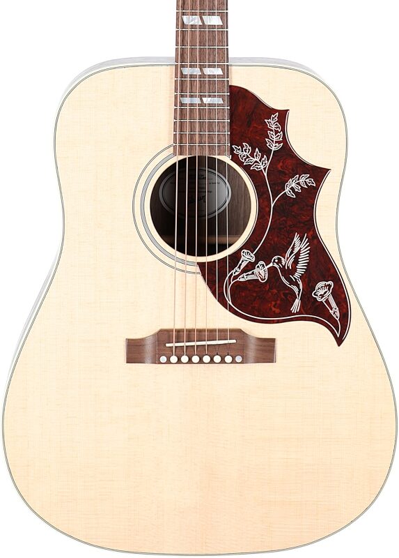 Gibson Hummingbird Studio Walnut Acoustic-Electric Guitar (with Case), Satin Natural, Body Straight Front