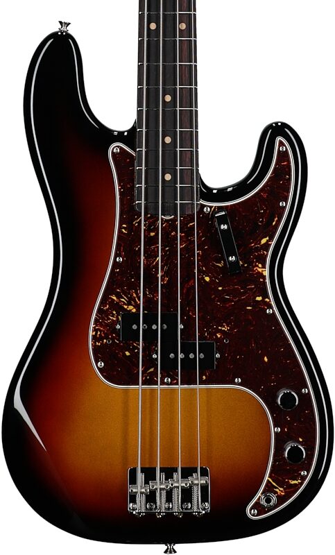 Fender American Vintage II 1960 Precision Electric Bass, Rosewood Fingerboard, 3-Color Sunburst, Body Straight Front