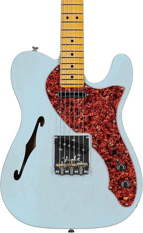 Fender Limited Edition American Pro II Telecaster Thinline Electric Guitar (with Case), Transparent Daphne, Body Straight Front