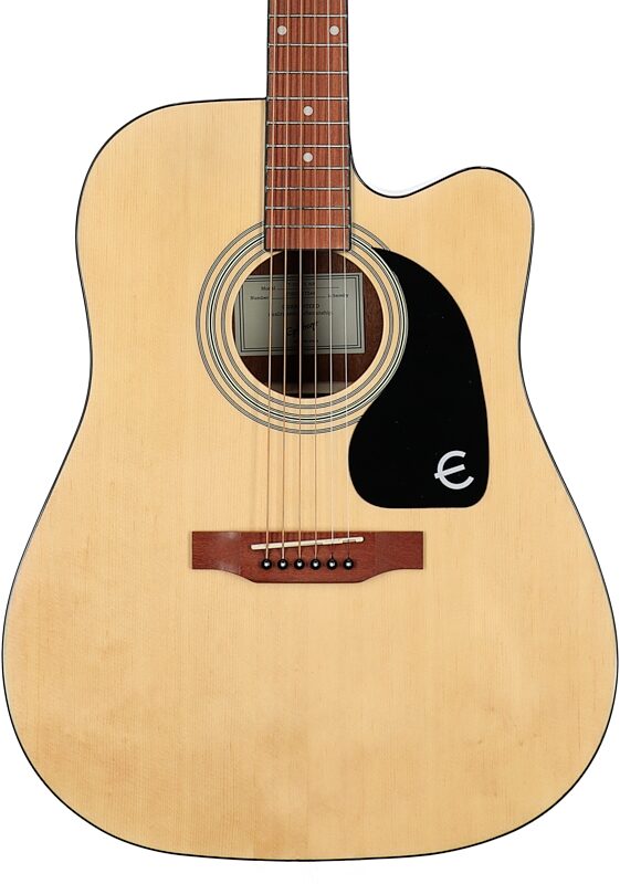 Epiphone FT-100 CE Songmaker Deluxe Acoustic-Electric Guitar, Natural, Body Straight Front