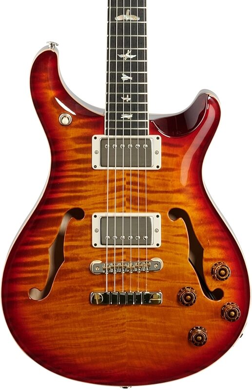 PRS Paul Reed Smith McCarty 594 Hollowbody II Electric Guitar, Dark Cherry Burst, Body Straight Front