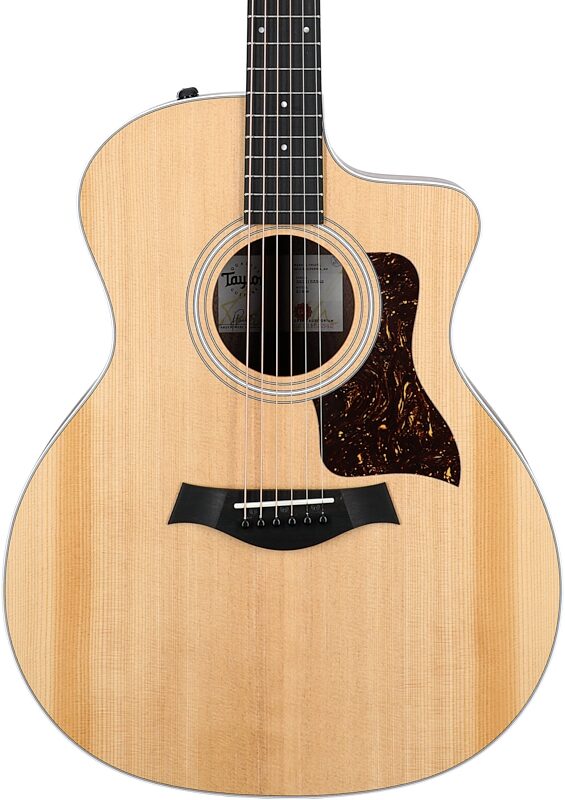 Taylor 214ce Grand Auditorium Acoustic-Electric Guitar (with Gig Bag), New, Body Straight Front