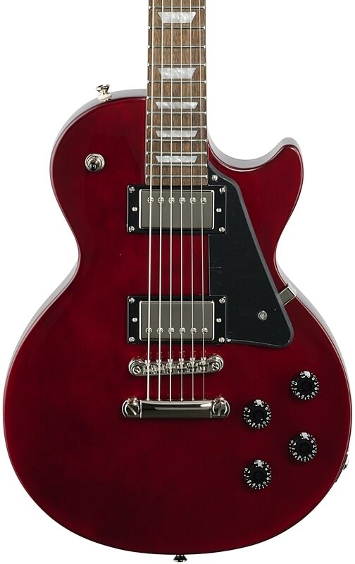 Epiphone Les Paul Studio Electric Guitar, Wine Red, Body Straight Front