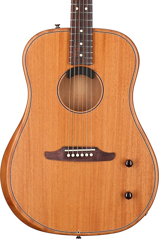 Fender Highway Dreadnought Acoustic-Electric Guitar (with Gig Bag), All-Mahogany, Body Straight Front