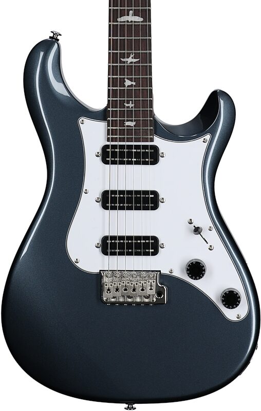PRS Paul Reed Smith SE NF3 Electric Guitar, Rosewood Fingerboard (with Gig Bag), Gun Metal Gray, Body Straight Front