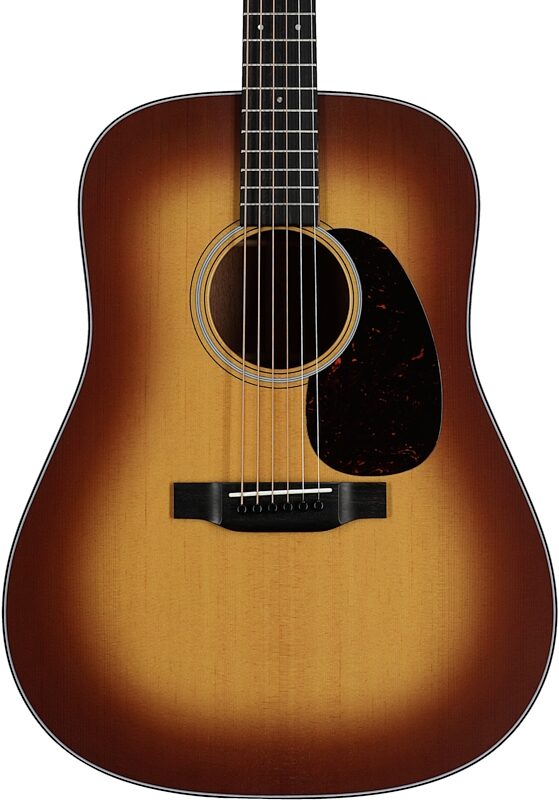 Martin D-18 Satin Acoustic Guitar (with Case), Amberburst, Body Straight Front
