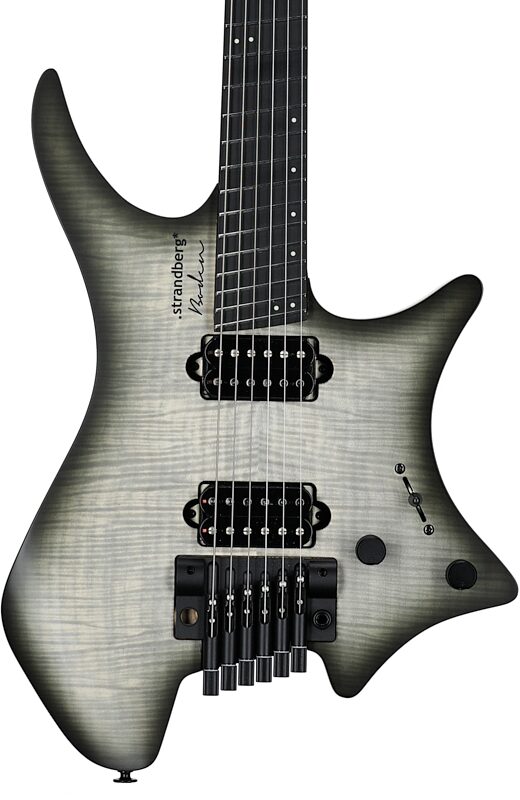 Strandberg Boden Prog NX 6 Electric Guitar (with Gig Bag), Charcoal Black, Blemished, Body Straight Front