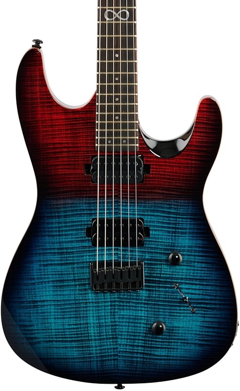 Chapman ML1 Modern Electric Guitar, Red Sea, Body Straight Front