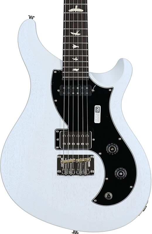 PRS Paul Reed Smith S2 Vela Satin Electric Guitar (with Gig Bag), Satin Pearl White, Body Straight Front