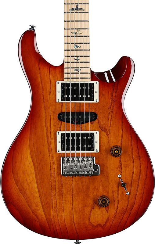 PRS Paul Reed Smith SE Swamp Ash Special Electric Guitar (with Gig Bag), Vintage Sunburst, Body Straight Front