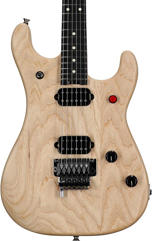 EVH Eddie Van Halen Limited Edition 5150 Deluxe Ash Electric Guitar, Natural, Body Straight Front