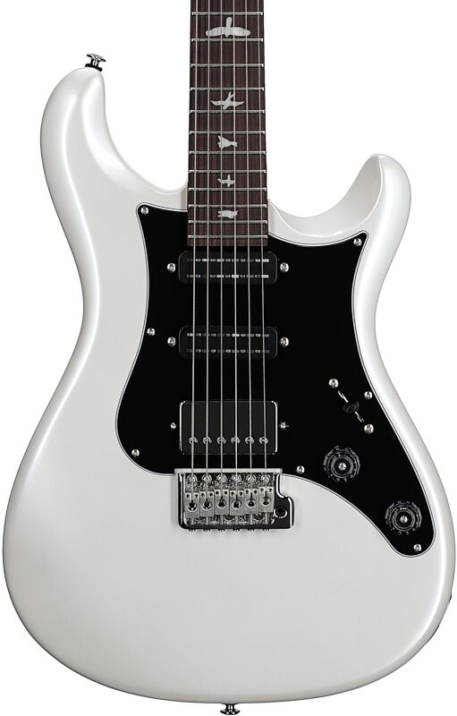 PRS Paul Reed Smith SE Studio Standard Electric Guitar, Rosewood Fingerboard (with Gig Bag), Pearl White, Body Straight Front