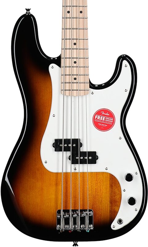Squier Sonic Precision Bass Guitar, Two Color Sunburst, Body Straight Front