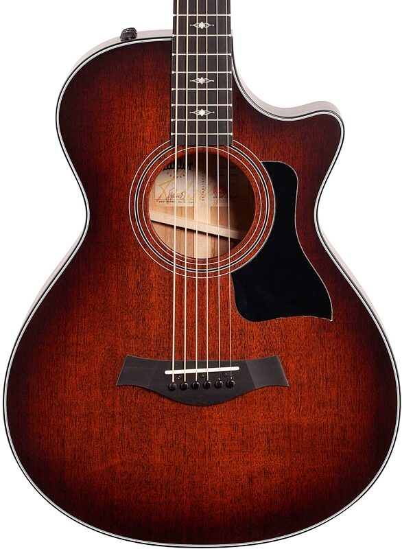 Taylor 322ce 12-Fret Grand Concert Acoustic-Electric Guitar (with Case), Shaded Edge Burst, Serial #1206293070, Blemished, Body Straight Front