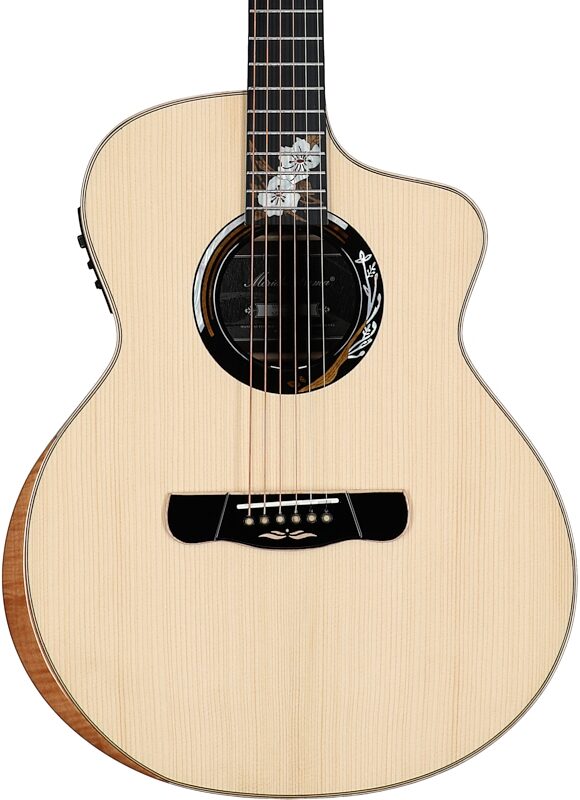 Merida Winter Grand Concert Acoustic-Electric Guitar (with Gig Bag), New, Body Straight Front