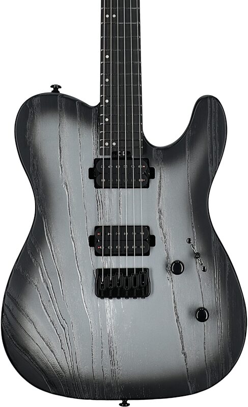 ESP LTD TE-1000 Electric Guitar, Silver Blast, Body Straight Front