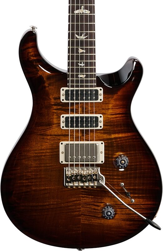 PRS Paul Reed Smith Studio Electric Guitar (with Case), Black Gold Burst, Body Straight Front