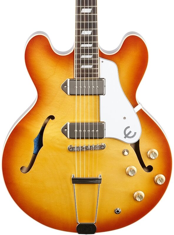 Epiphone USA Casino Hollowbody Electric Guitar (with Case), Royal Tan, Body Straight Front