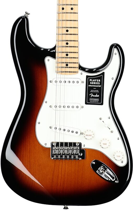 Fender Player Stratocaster Electric Guitar (Maple Fingerboard), 70th Anniversary 2-Color Sunburst, Body Straight Front