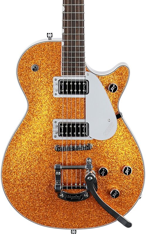 Gretsch G5230T Electromatic Sparkle Jet FT Electric Guitar, Gold, Body Straight Front