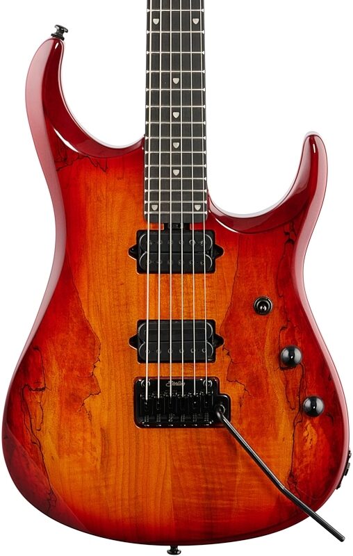 Sterling by Music Man John Petrucci JP150D SM Electric Guitar (with Gig Bag), Blood Orange Burst, Body Straight Front